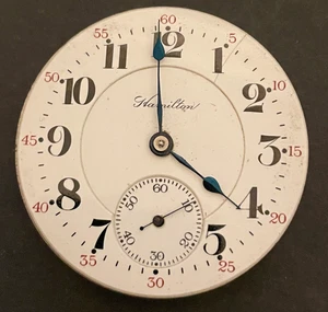 Antike 1916 Hamilton Grade 974 Taschenuhr Werk Teile/Reparatur 16er 17j USA - Bild 1 von 3