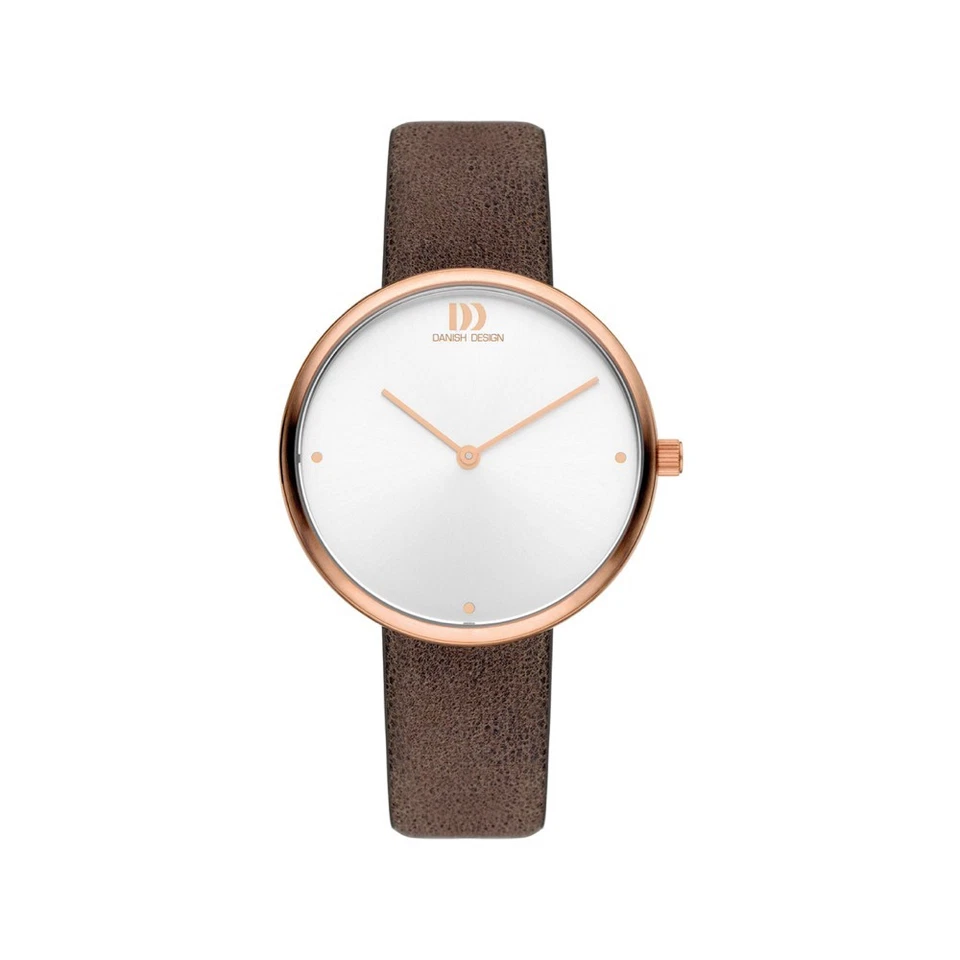 Danish Design Rose Gold with Brown Leather Strap Women's Watch IV17Q1205 - Image 1 of 1