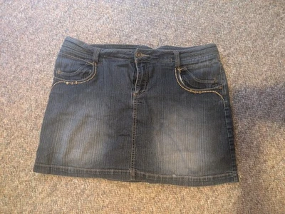 Mini Skort Vintage Baccini Denim Talla 14 Foto 1 de 3