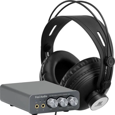 Fosi Audio K5 Pro DAC Kopfhörer Verstärker Set USB optisch koaxial Klinke Cinch - Bild 1 von 4