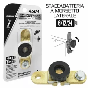 Staccabatteria per auto trattore barca moto autocarro camper 12 v 24 a morsetto - Imagen 1 de 10