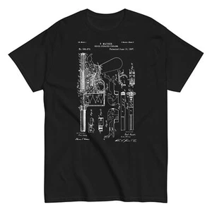 1897 C96 Pistol Patent – Vintage Firearm Unisex T-Shirt - Picture 1 of 7