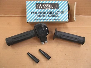 Vintage Wassell Twin Rotor Quick Action Motorcycle Throttle Grips TG28 7/8" NOS! - Picture 1 of 7
