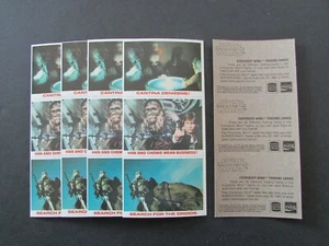 Lot of 5) 1980 Burger King Coca-Cola Star Wars 3 Card Panels Han & Chewie - Picture 1 of 1