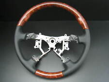 MIT Toyota Land cruiser FJ100 PRADO FJ120 Burl wood leather steering wheel