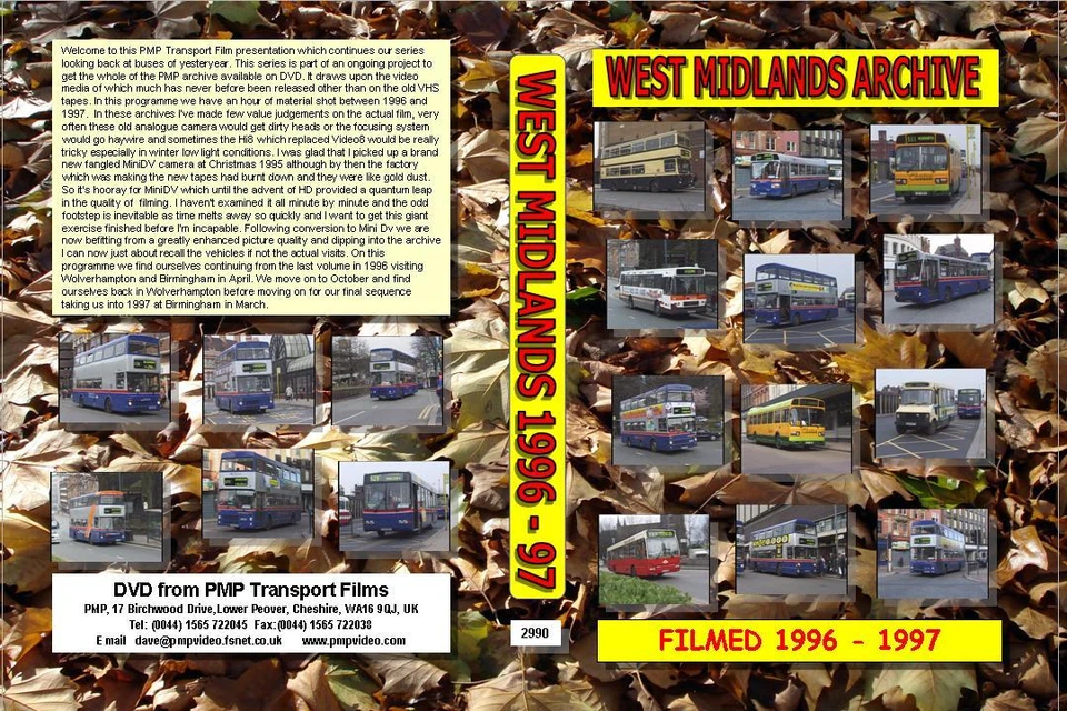 2990. West Midlands Video Archive. Volume 6 1996- 1997  Filmed in Wolverhampton  - Image 1 of 1