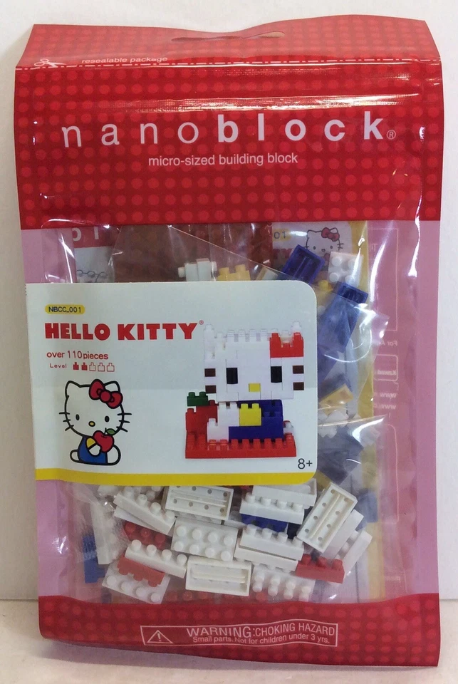Figura 110 piezas Nano Block NBCC_001 Hello Kitty Foto 1 de 1