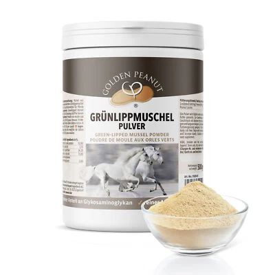 Grünlippmuschel Pulver 500g Glycosaminoglycan Neuseeland Muschlpulver für Pferde - Bild 1 von 4
