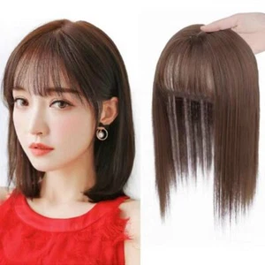 Fringe 3D Air Bangs Wig Straight Bangs Synthetic Hairpiece Front Neat Bang - Zdjęcie 1 z 16