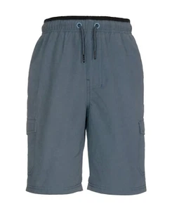 Youth Boys Univibe Drawstring Cargo Shorts Blue Size L - Picture 1 of 2