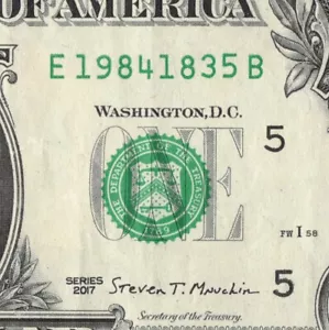 1984 1835 Tombstone Birthday Date Note Fancy Serial Number One Dollar Bill - Picture 1 of 12