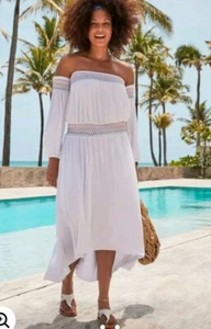 Swimsuits for All NWT Women’s Elle Off the Shoulder Dress Cover Up Sz 18-20 - Picture 1 of 9