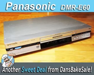 Reproductor de Grabadora de Video DVD Panasonic DMR-E60GK CD MP3 JPEG - ¡Probado funciona muy bien! - Imagen 1 de 12