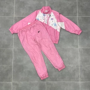 Vintage Nike Challenge Court Tennis Women Track Suit Set Pants / Jacket Size M - Picture 1 of 24