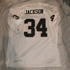 Bo Jackson 2XL (54) Los Angeles Raiders NFL Football Jersey White Brand New  - Picture 1 of 2