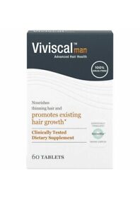 Viviscal man 60 tablets advanced hair health EXP 6/23 