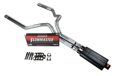 88-95 Chevy GMC CK1500 CK2500 3" Dual Exhaust Kit Flowmaster 50 series - Image 1 of 2