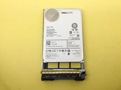 7KT9W Dell EMC 12TB 7.2K SAS 12GB/s 3.5" HDD 07KT9W ST12000NM009G - Image 1 of 4