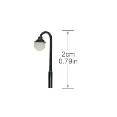 10 Stück Modell Bahn LED Lampen 21mm Spur Z Leuchte Straßenlampen - Bild 1 von 4