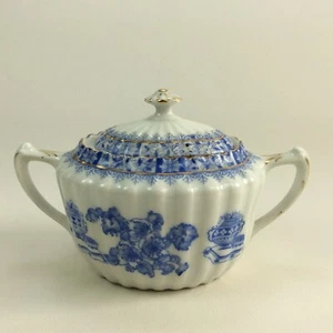 TUPPACK TIEFENFURT CHINA BLAU Zuckerdose Zuckertopf oval - Bild 1 von 3