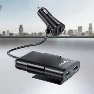 4 USB Port Power Adapter 5.6ft Extension Cable for Laptop Smartphone PSP Camera - Photo 1 sur 15