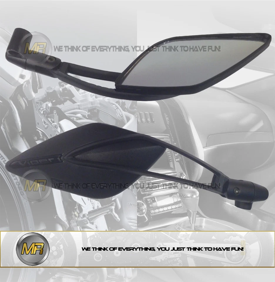 7340-7341 Coppia Specchietti retrovisori FAR Viper 8 neri Kawasaki Z750 2010