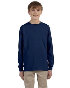 5 Pack Jerzees Youth DRI-POWER ACTIVE Long Sleeve T Shirt Stylish T-Shirt 29BL - Picture 1 of 10