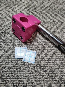 GT/Dyno Mallet Stem RePop with Decal Potts Mod Quill Stem GT Pink - Picture 1 of 3