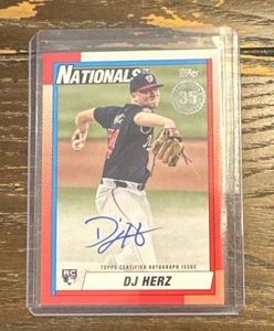 2025 Topps DJ Herz #90A-DH Auto 1990 35th Anniversary Rookie Card – Nationals RC - Picture 1 of 2
