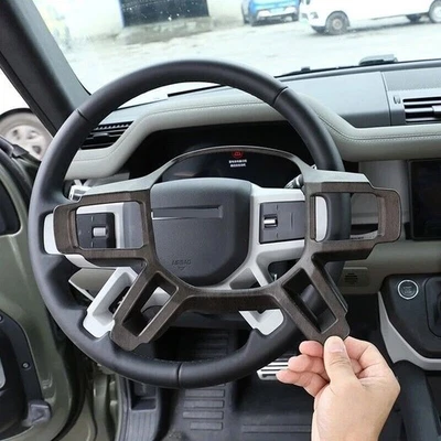ABS Steering Wheel Decor Protect Cover Trim For Land Rover Defender 110 130 2020 - Image 1 of 4