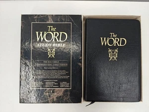 The Word Study Bible Harrison House Black Leather King James Version KJV 1990 - Imagen 1 de 19