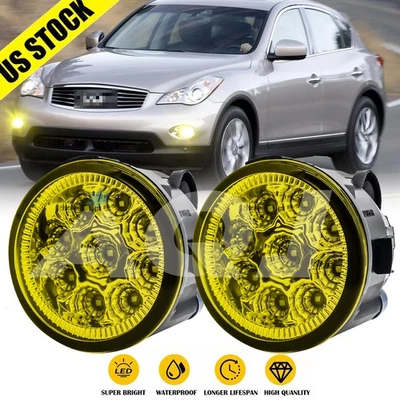 LED Front Fog Light Bumper Driving Lamps Right+Left For INFINITI EX37 2013 Foto 1 de 4