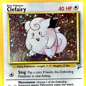 Clefairy - HOLO - Pokémon TCG - Base Set 2 - 6/130 - RARE ~ MP - Picture 1 of 4
