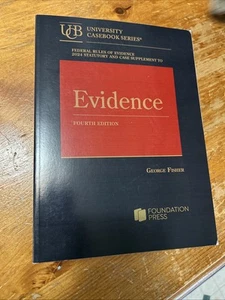 Evidence (Fourth Edition) Fed Rules Of Evidence 2024 Stat & Case Supplmt ~ Fisher - Bild 1 von 4