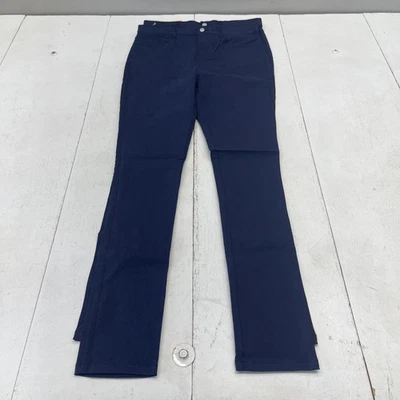 Paquete de 2 pantalones tostados franceses niñas 16 azul marino súper elásticos 5 bolsillos cintura ajustable Foto 1 de 4