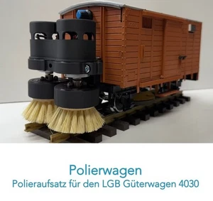 Polierwagen 4030, Bürstenwagen, Reinigung, Spur G, Gartenbahn, ohne Akku #15170 - Bild 1 von 9