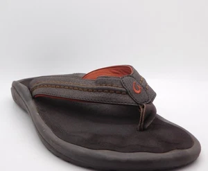 Olukai Hokua Causal Footwear Leather Sandals Toe Post Slip On Comfort Size 11 - Picture 1 of 8