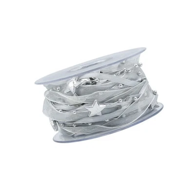  1 Rolle 5M Weihnachtsperle Band Kunststoff Pentagramm Perlen Garn Girlande Band - Bild 1 von 4