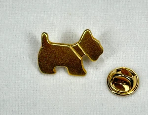 Brooch Small Smooth Gold Tone Scottish Terrier Dog Lapel Pin - Bild 1 von 6