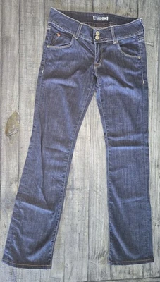 Pantalones de mezclilla Hudson pierna recta RN# 107906 CA# 00635 talla 27 lavado oscuro 98 % algodón Foto 1 de 4