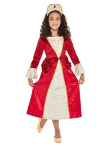 Smiffys Tudor Princess Costume, Red & Gold (Size L) - Picture 1 of 1