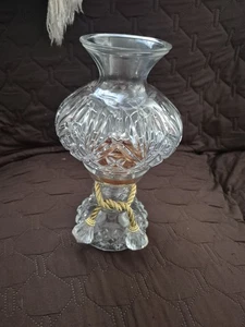 Lámpara vintage de vidrio transparente para huracanes de 11" de alto - Imagen 1 de 10