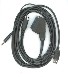 Sintech RGB Scart Cable ZX Spectrum 128k +2 Grey USB Power activation to New TVs - Picture 1 of 1