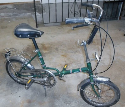 1970-е Huffy Touriste, 3 Скорости Складной Велосипед в Блестящем Зеленом. Находка для свежего сарая - Изображение 1 из 4