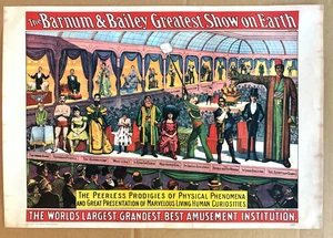 Vintage 1960 Circus World Museum Poster - Barnum & Bailey "Peerless Prodigies" - Picture 1 of 5