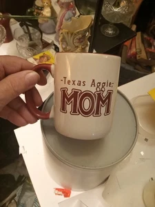 TEXAS AGGIE MOM COFFEE CUP Pre-owned Good Condition See Pics (A1) - Picture 1 of 5