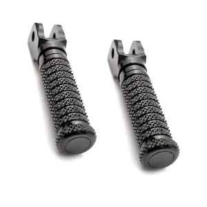 Black CNC Front Foot Pegs POLE For Tuono V4 / Factory 21 22 23 24 - Picture 1 of 6