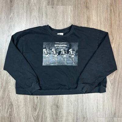 Disney Silly Symphonies Skeleton Dance Cropped Long Sleeve Tee Size 2X Cotton - Image 1 of 4