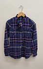 Burberry brit Mens Shirt Size m (fits S) Purple -blue plaid nova check