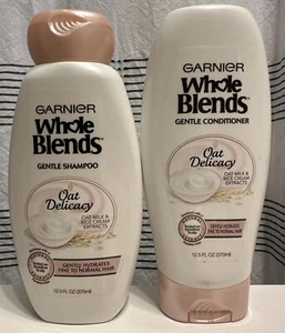 Garnier Whole Blends Gentle Oat Delicacy Shampoo & Conditioner 12.5 oz - Picture 1 of 6